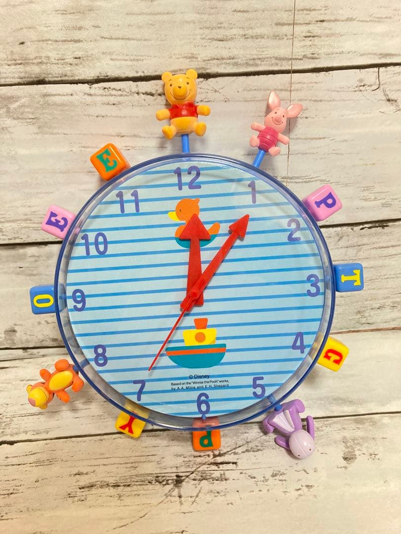 ディズニー　プーさん　貴重　レトロ　レア　時計　2点セット