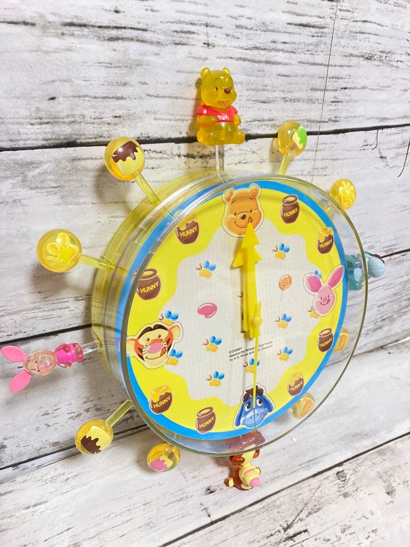 ディズニー　プーさん　貴重　レトロ　レア　時計　2点セット