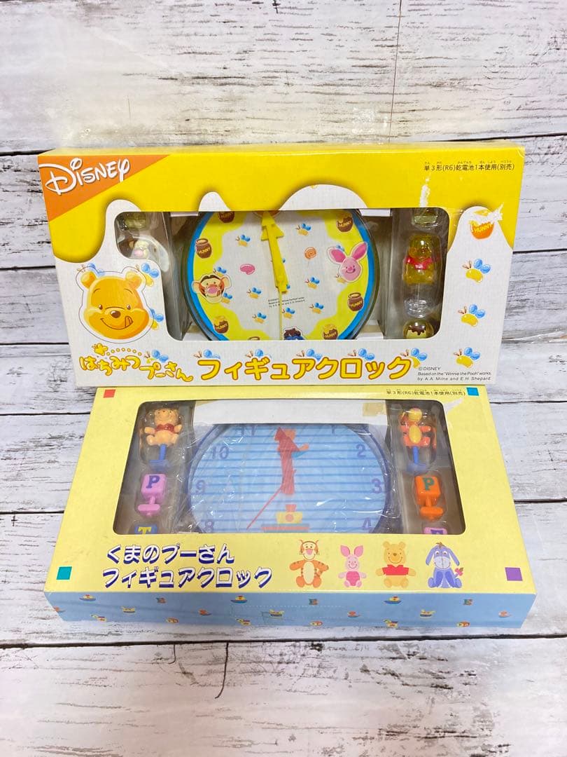 ディズニー　プーさん　貴重　レトロ　レア　時計　2点セット