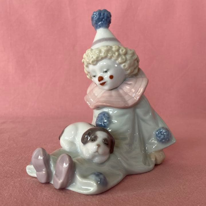 リヤドロ　30％OFF　ピエロ　「子犬を持つピエロ」　#5277　希少