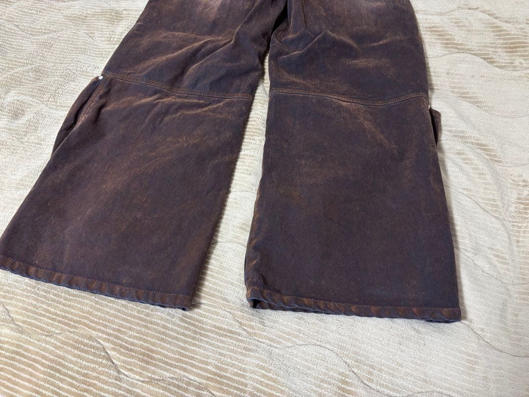 メゾンスペシャル カバーレッグフロッキーデニムパンツ