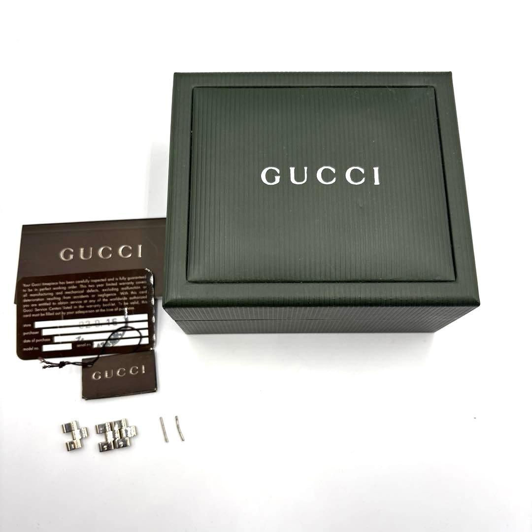 【電池新品】超美品GUCCI 3600L スクエア Gロゴ シルバー　稼働中