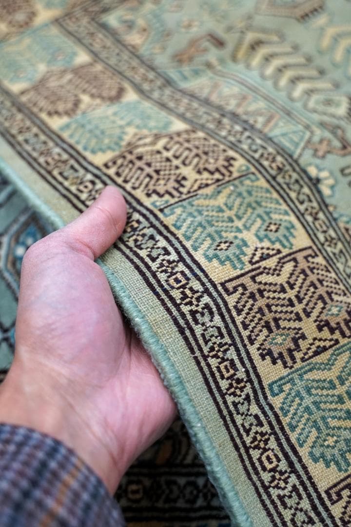 123×81cm パキスタン手織り絨毯