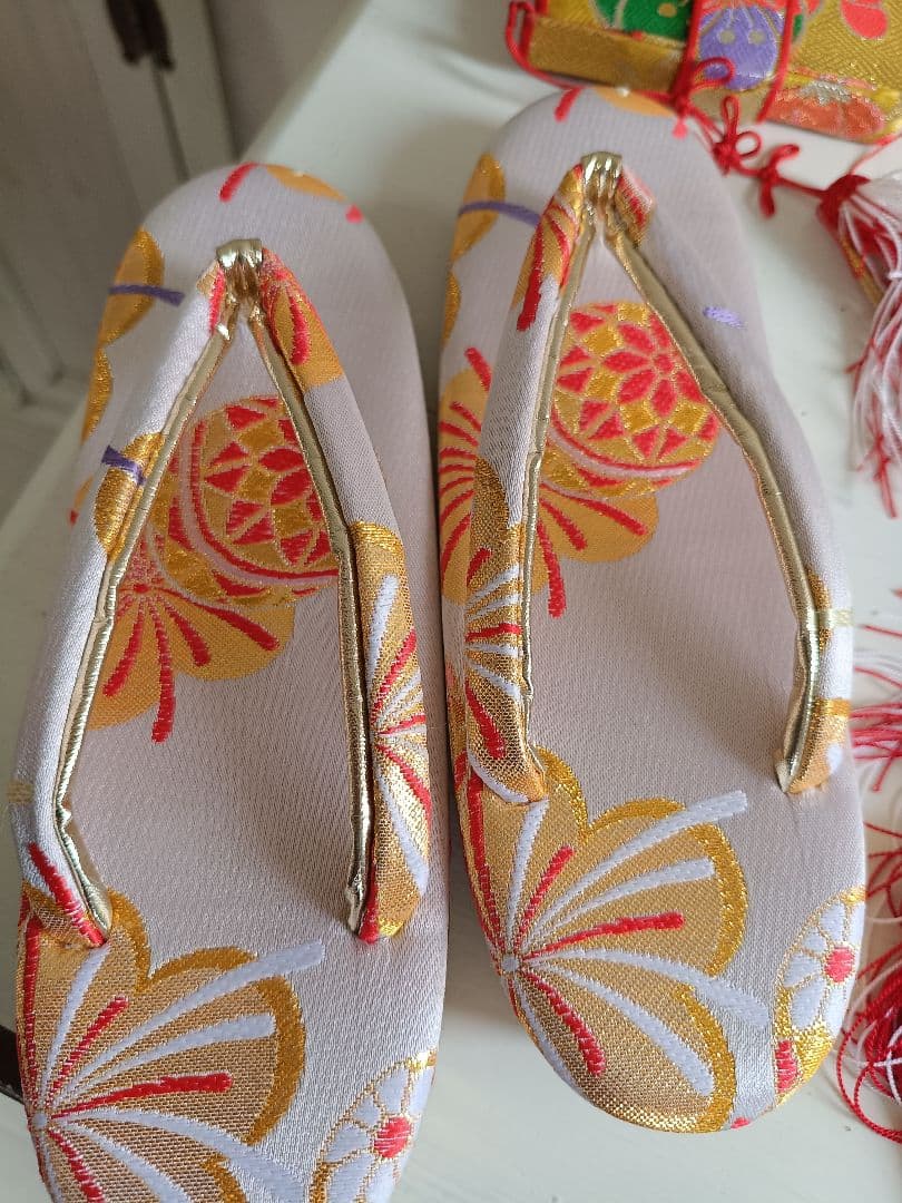 専用です☆上質☆正絹☆ピンク系の着物と白の作り帯☆七五三セット