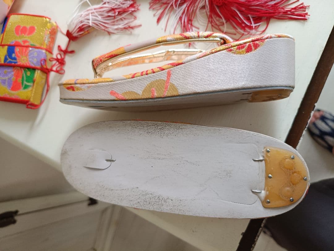 専用です☆上質☆正絹☆ピンク系の着物と白の作り帯☆七五三セット