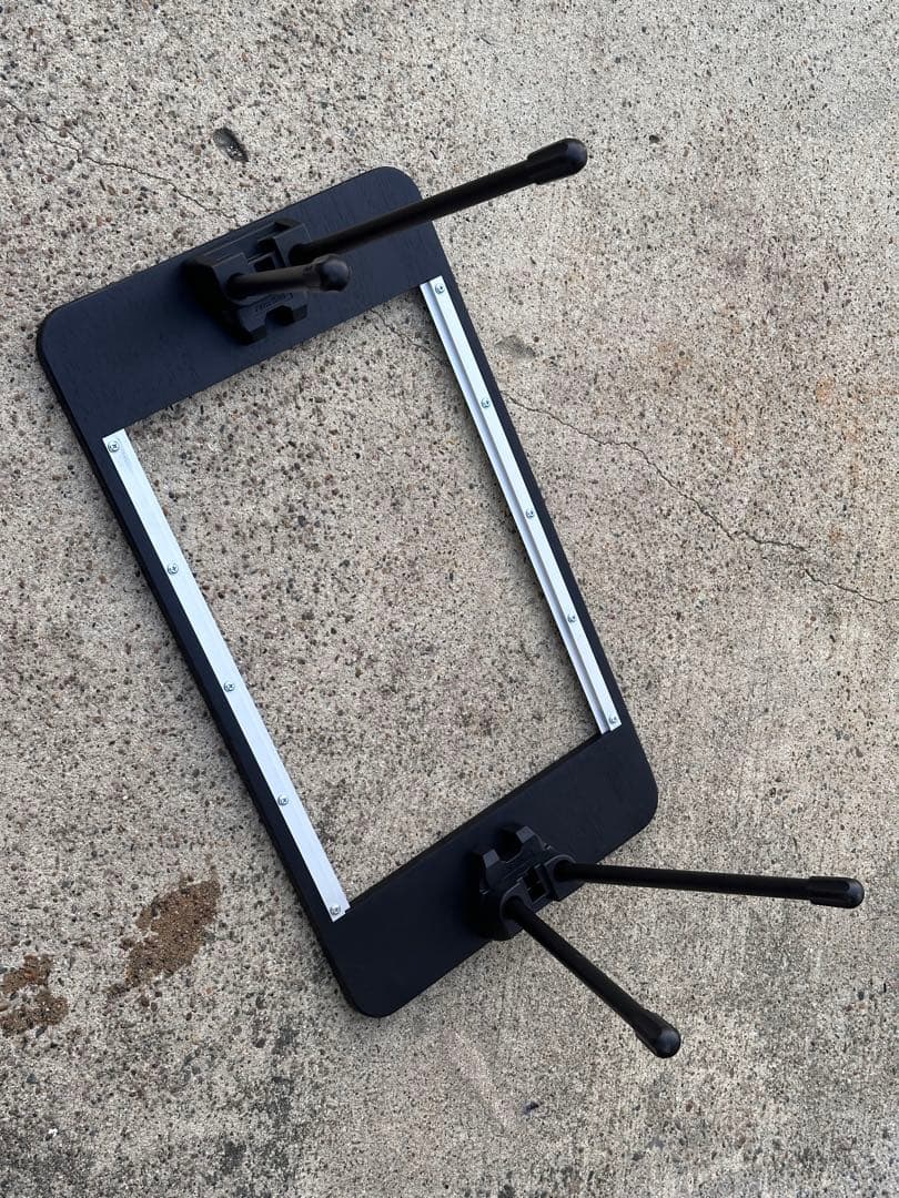 IGT テーブル フラットバーナー フレーム アウトドア 黒 天板