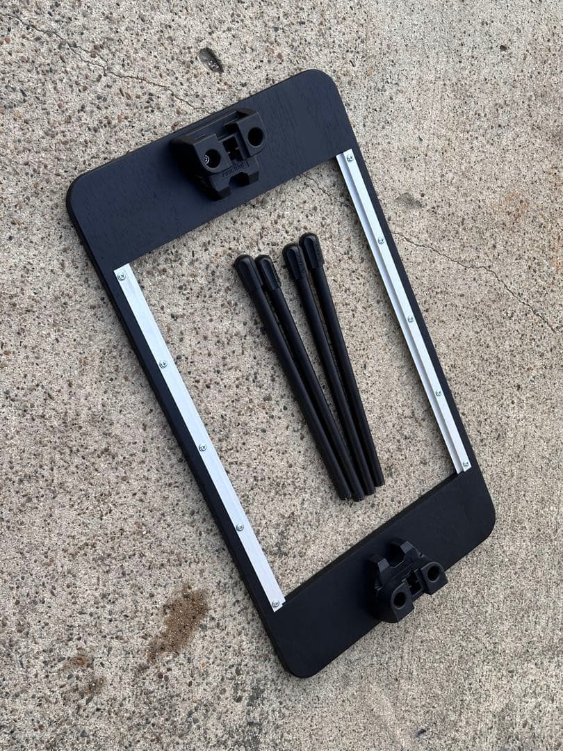 IGT テーブル フラットバーナー フレーム アウトドア 黒 天板