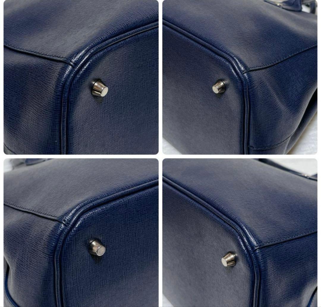 フルラ　超美品　トートバッグ　ショルダーバッグ　ネイビー　卒業式　卒園式　入学式