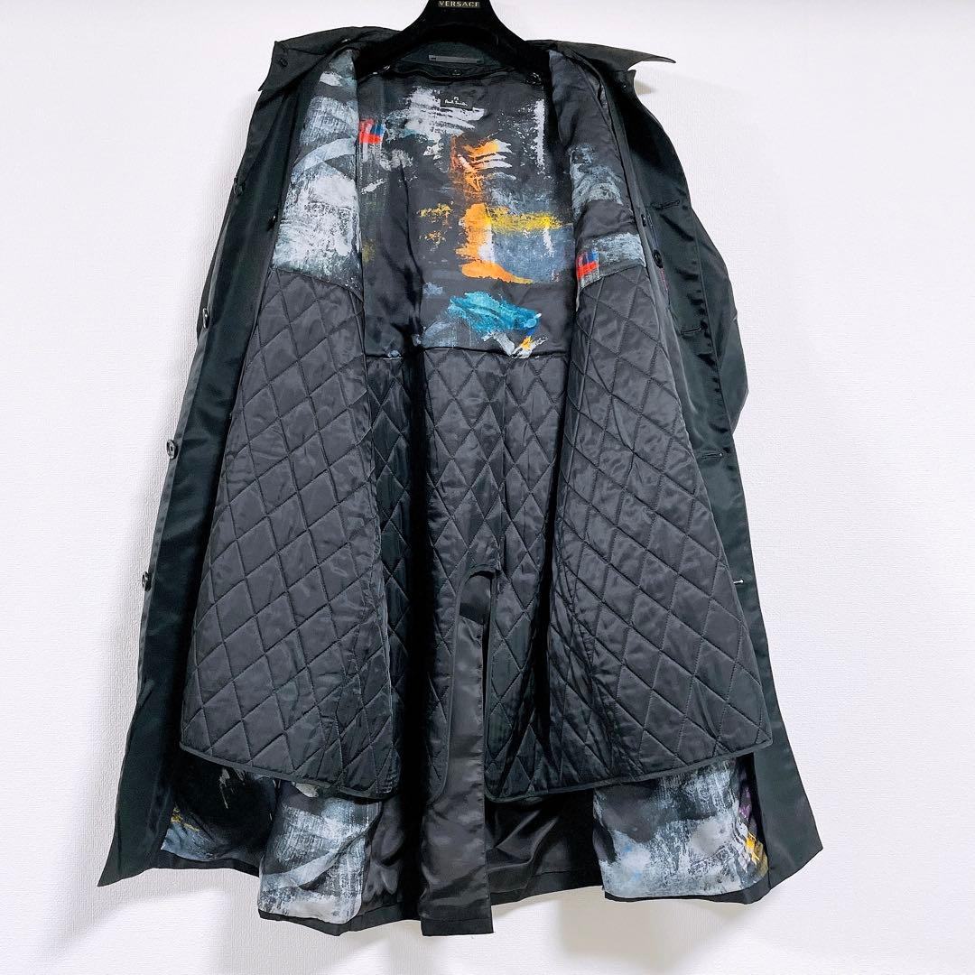 【PaulSmith】超美品★ポールスミス 中綿ライナー付きコート黒ブラック