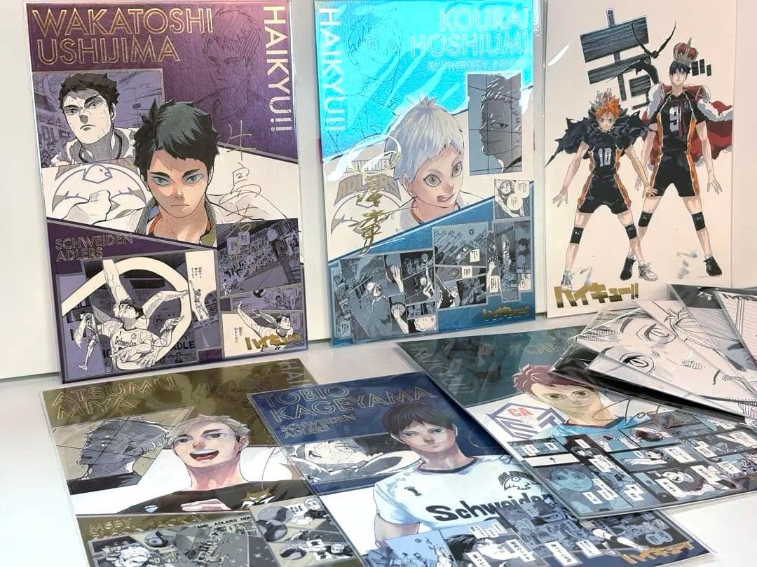 【ハイキュー!!】箔押しイラストカード・ブロマイドセット