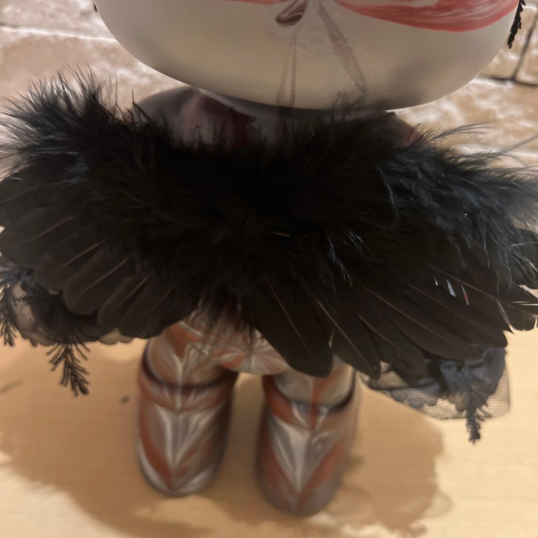 流体アート　ベアアート　ゴスロリ　悪魔　くま　BIGフィギュア　羽根