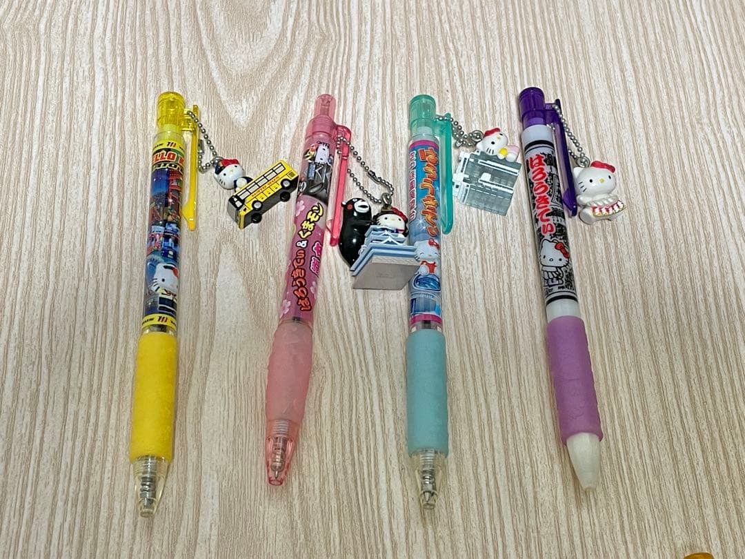 ハローキティ ご当地シャーペン 11本 ボールペン4本