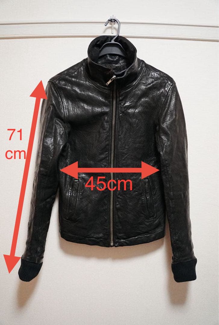 Rick Owens リックオウエンス　ラムレザージャケット　XS