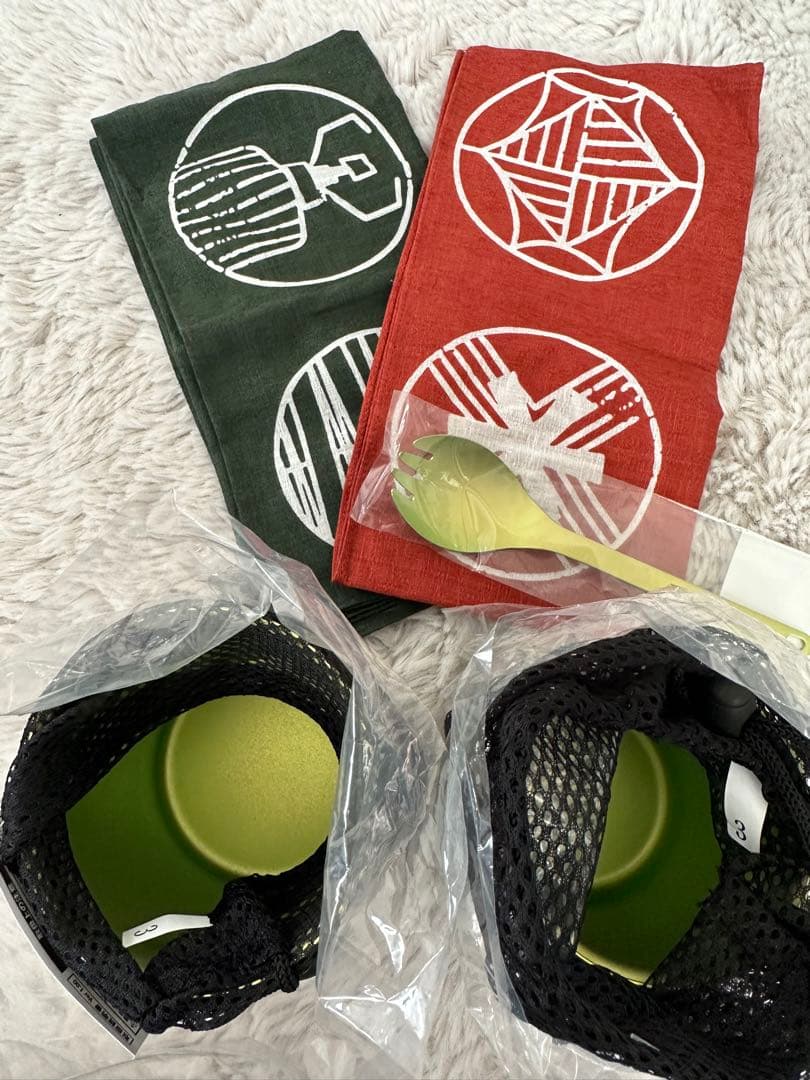 スノーピーク　嵐山限定　マグ　先割れスプーン　風呂敷　説峰　チタン