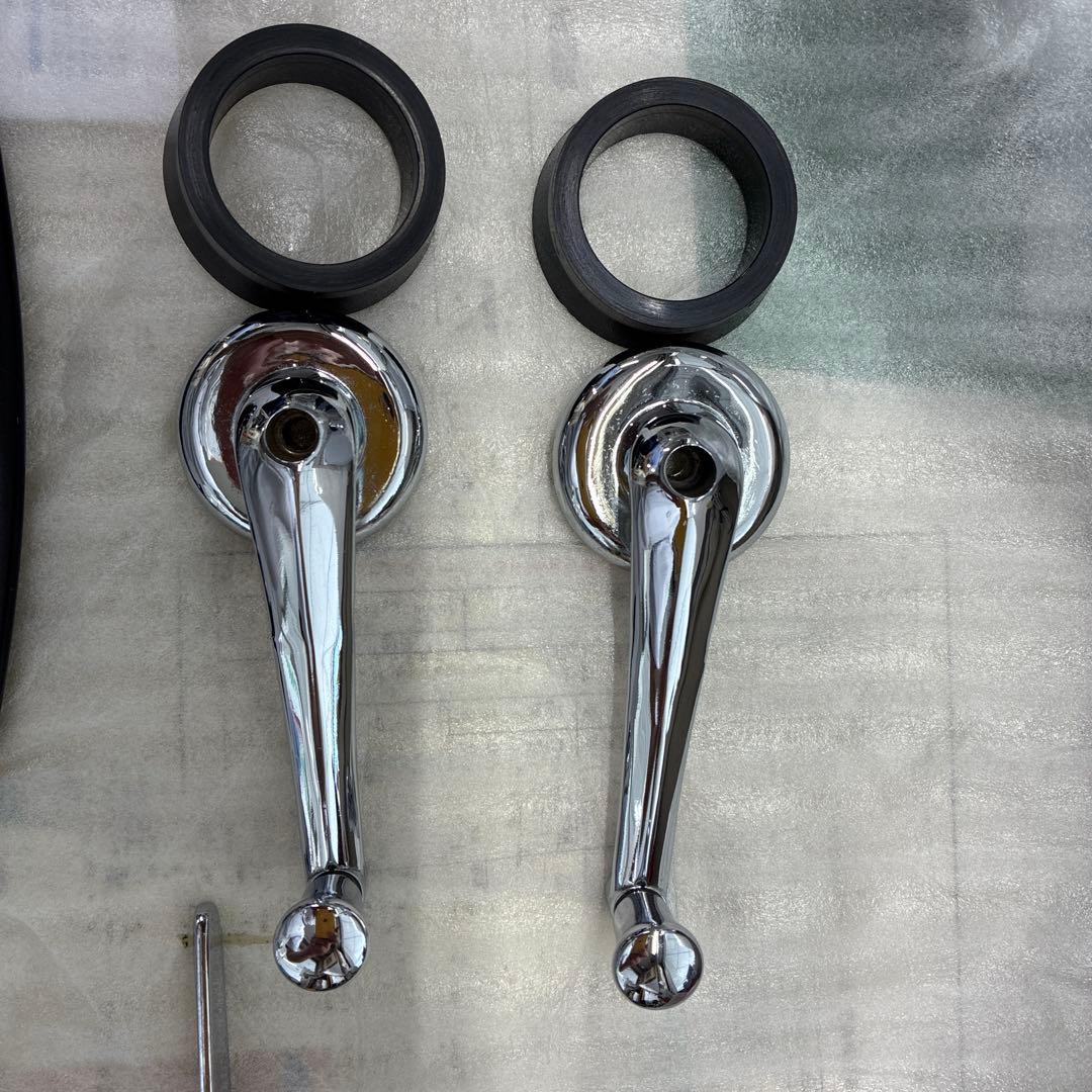 ローバーミニ、ドアハンドル クローム ブラック 4点セット