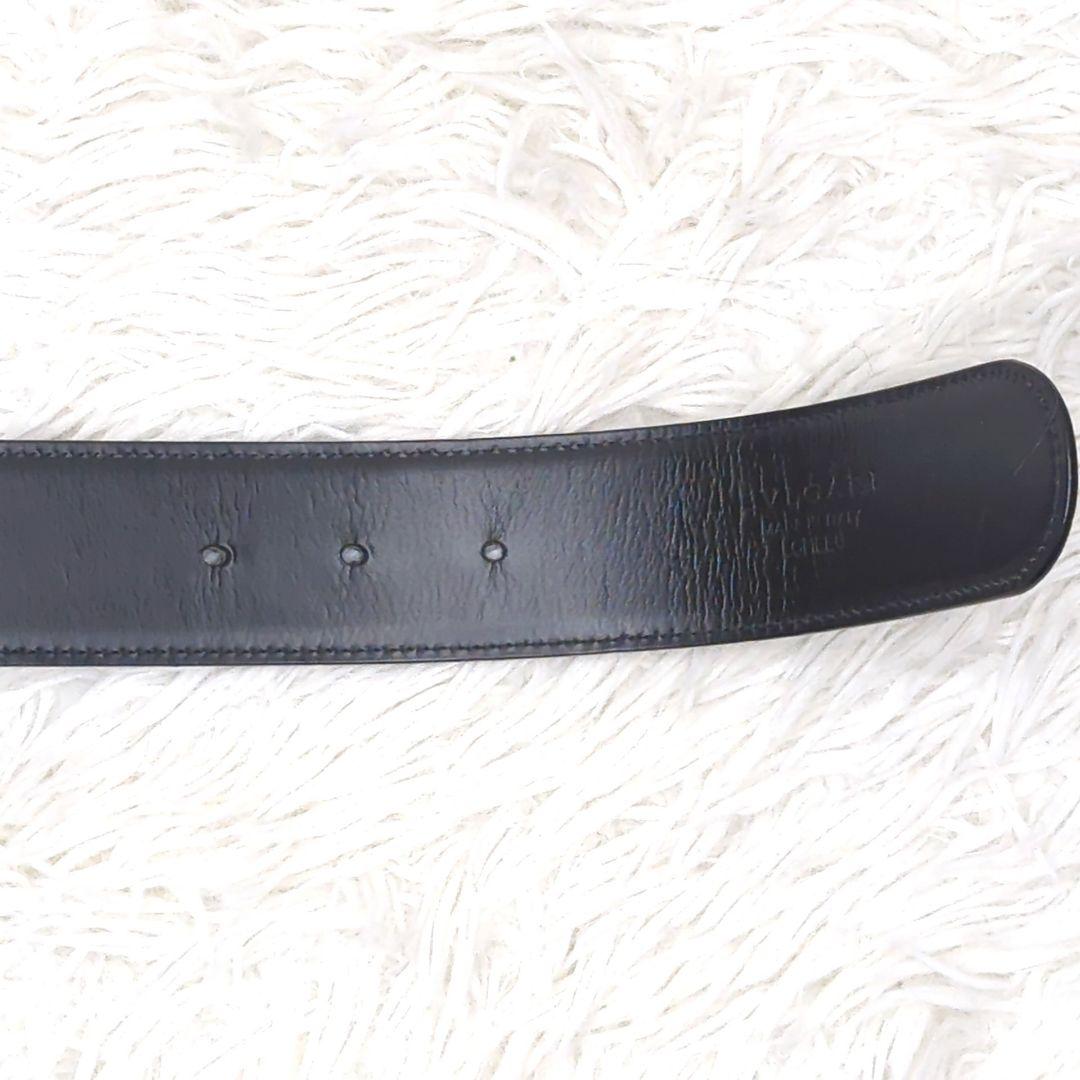 美品✨ブルガリ ロゴマニア ビーゼロワン サークルロゴ ベルト レザー ブラック