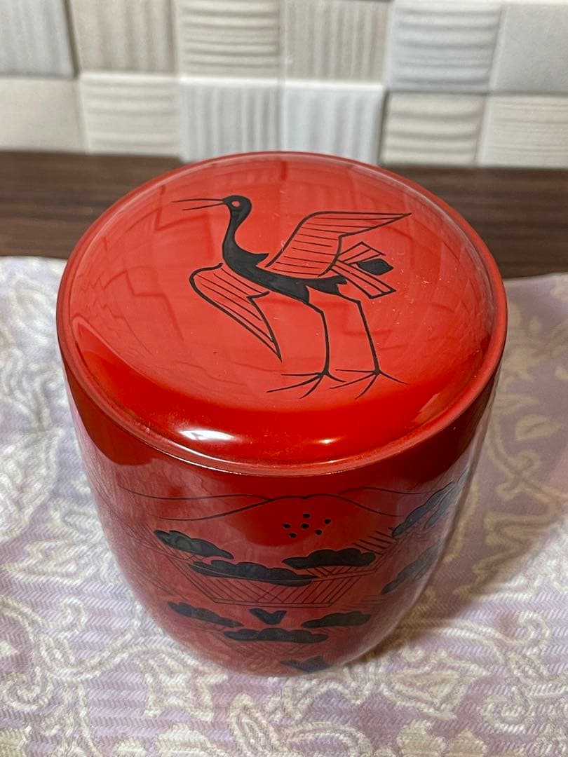 【茶道】喜峰　玄々斎好　曙棗