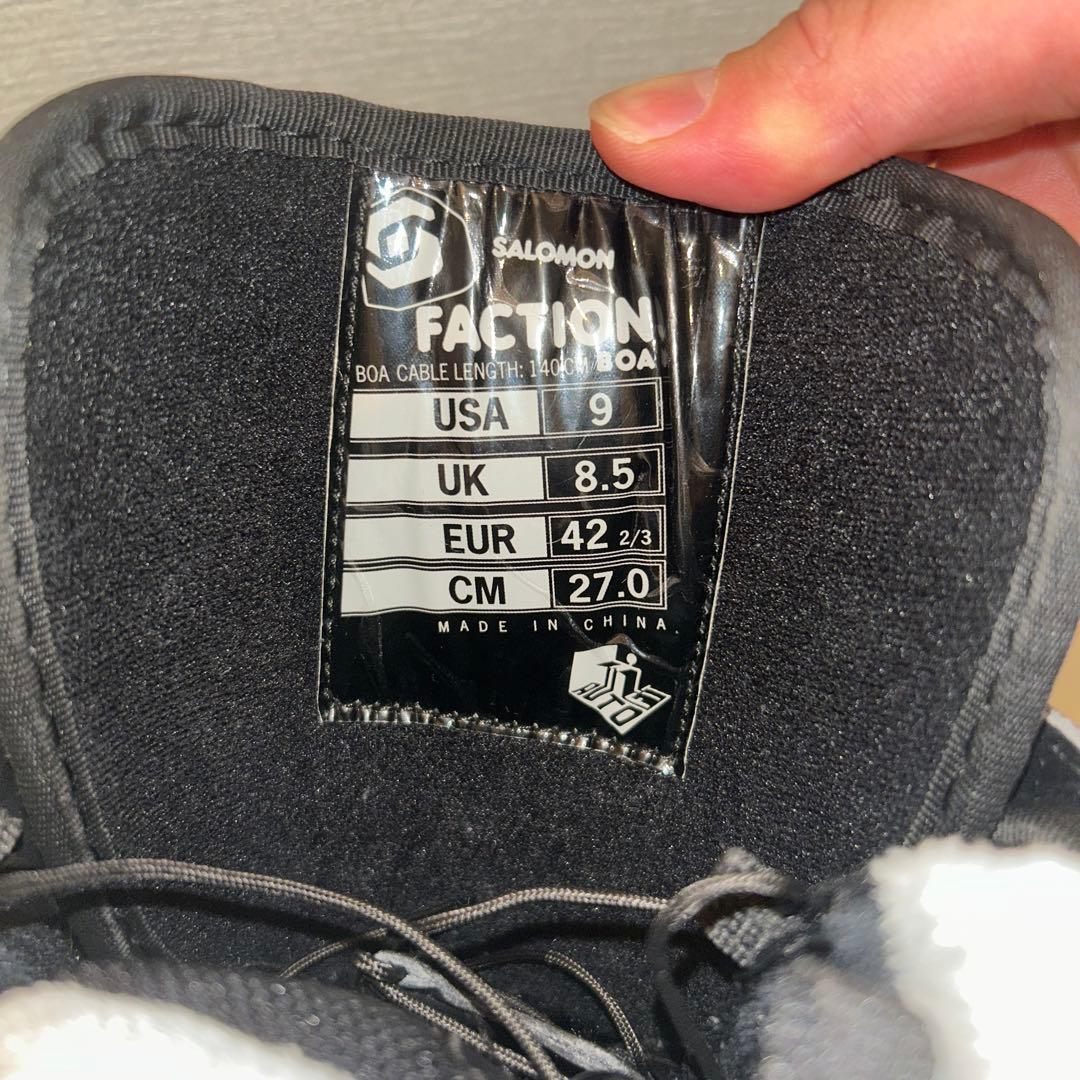 SALOMON FANCTION BOA ブラック　27cm 【ブーツケース付】