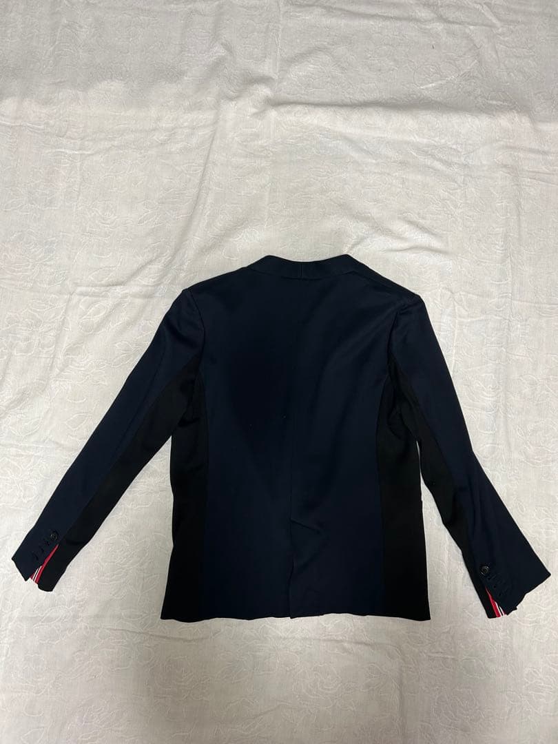 ポールスミス　ミラノジャージ　バイカラー　パンツスーツ　ネイビー　ブラック　38