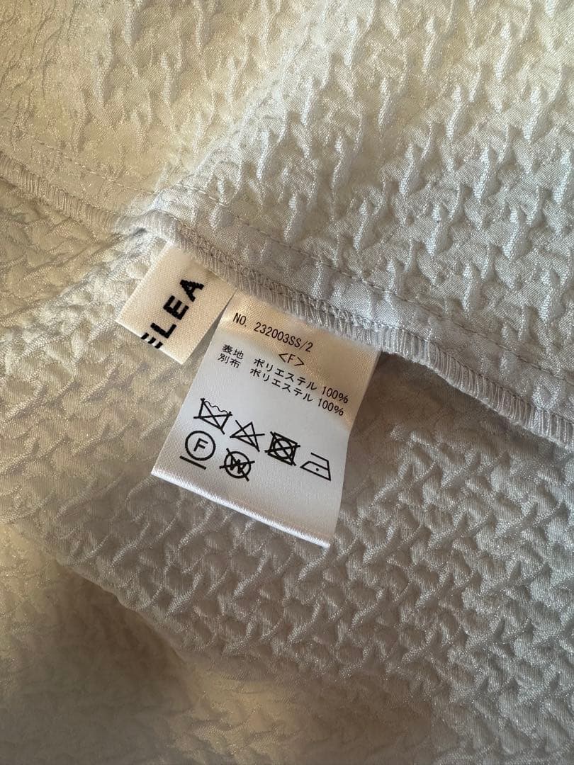 bluelea ジャカードブラウス sax