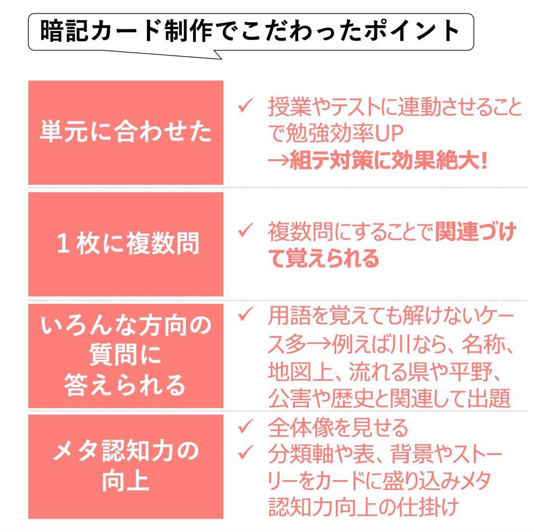 中学受験 暗記カード【4年上 社会・理科 1-9回】組分けテスト対策 予シリ