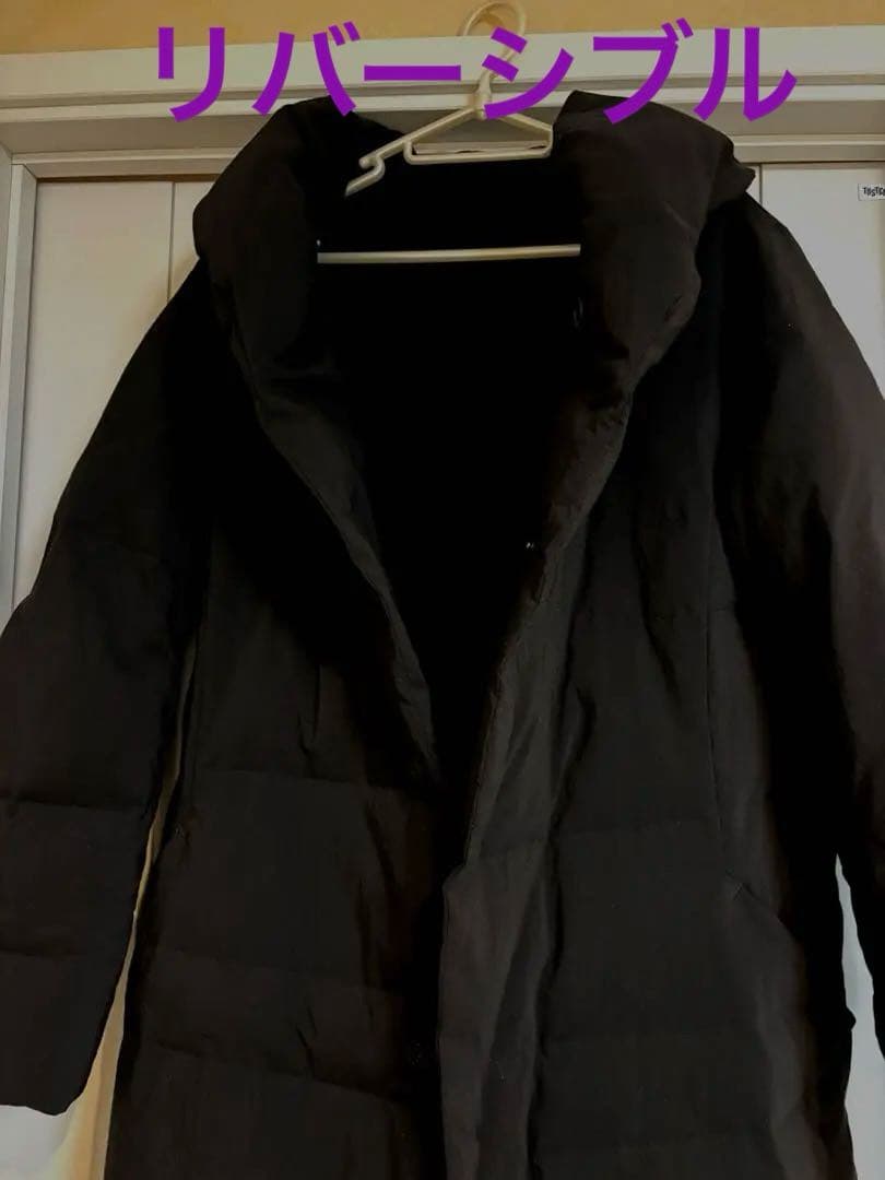 プランテーション ロングダウン　リバーシブルPL83FA002 M 〜L 黒