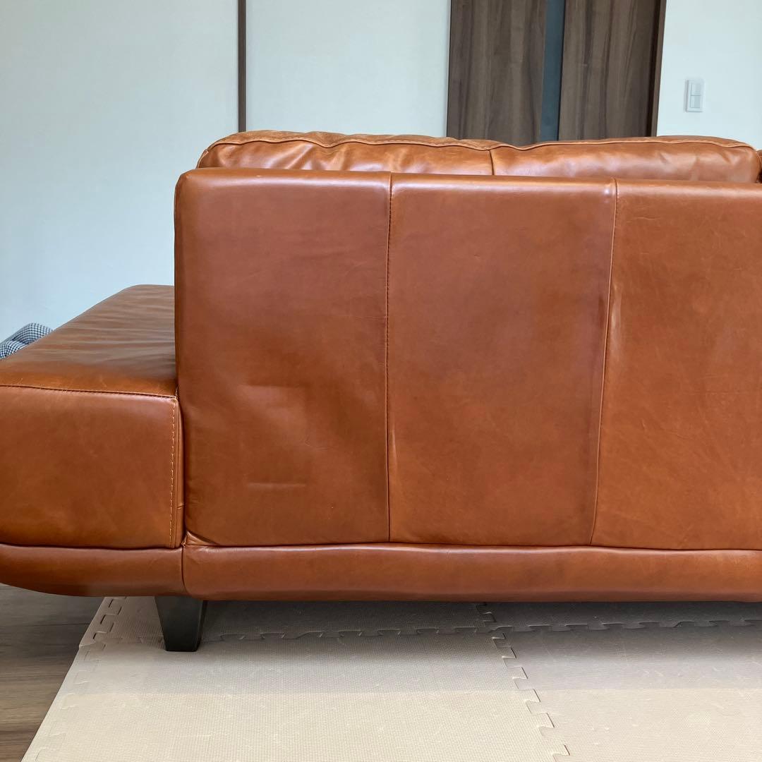 【廃盤】ACTUS 3350 本革　 3人掛け　ロンバケ　ソファー　アクタス