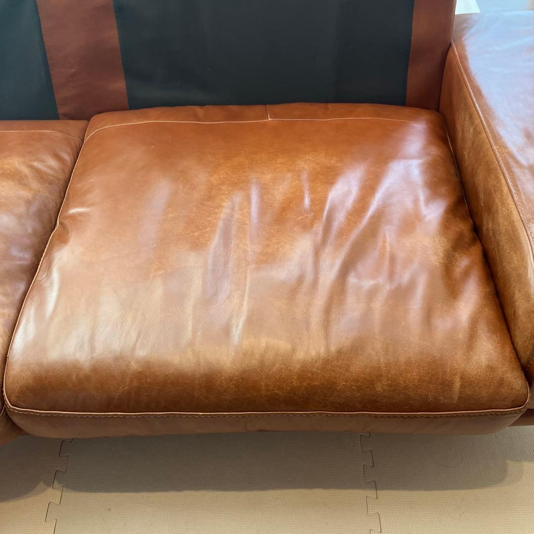 【廃盤】ACTUS 3350 本革　 3人掛け　ロンバケ　ソファー　アクタス