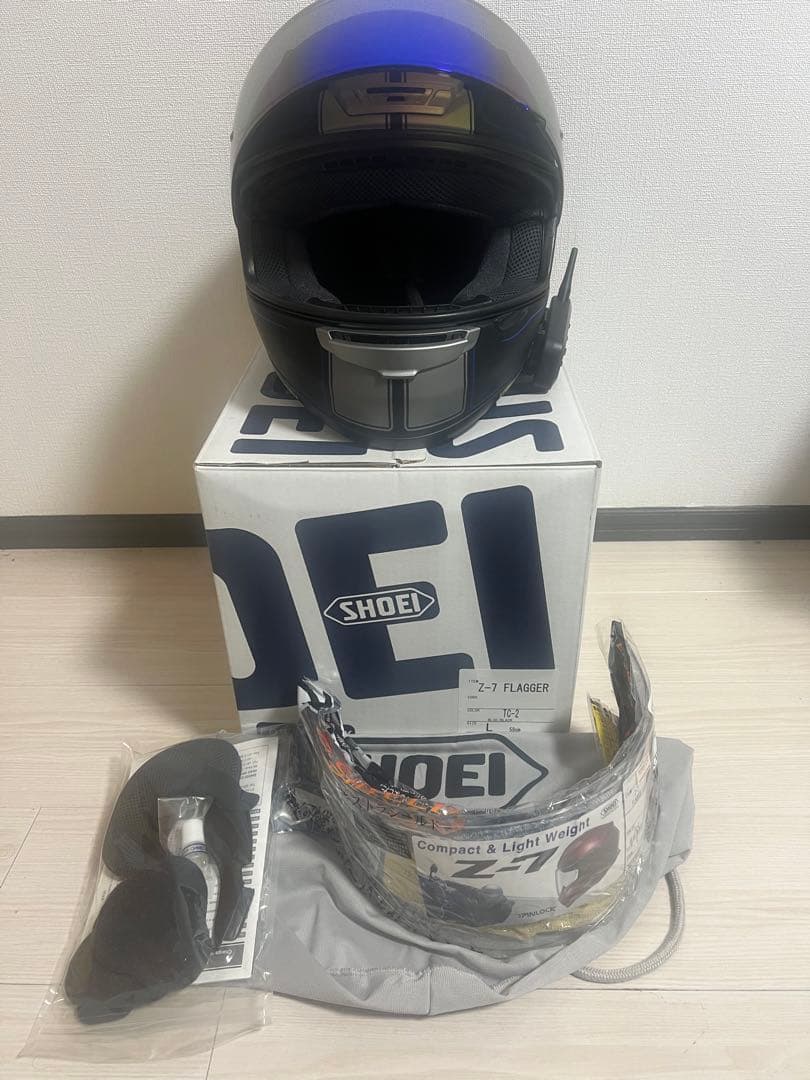 SHOEI Z-7 FLAGGER TC-2 Lサイズ　インカム付き　美品。