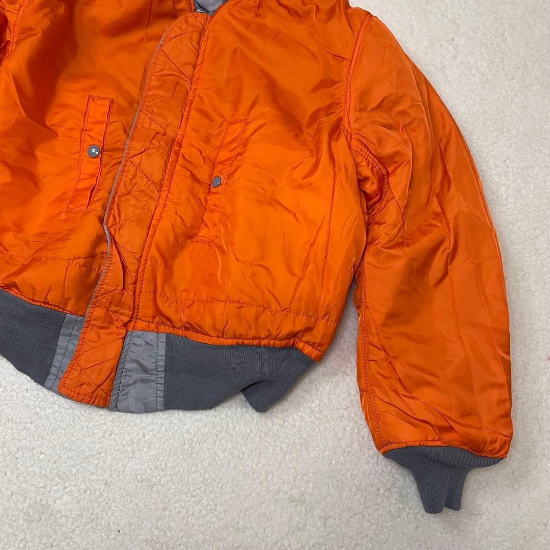 ALPHA アルファ MA-1 フライトジャケット USA M 90s グレー