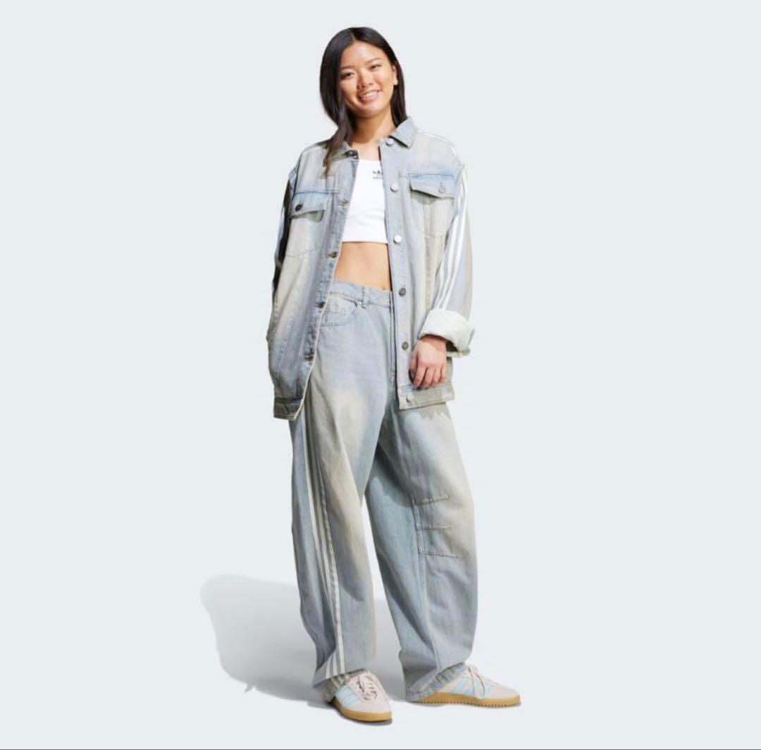 ADILENIUM シーズン 3 バナナフィット ウォッシュドデニムパンツ 32