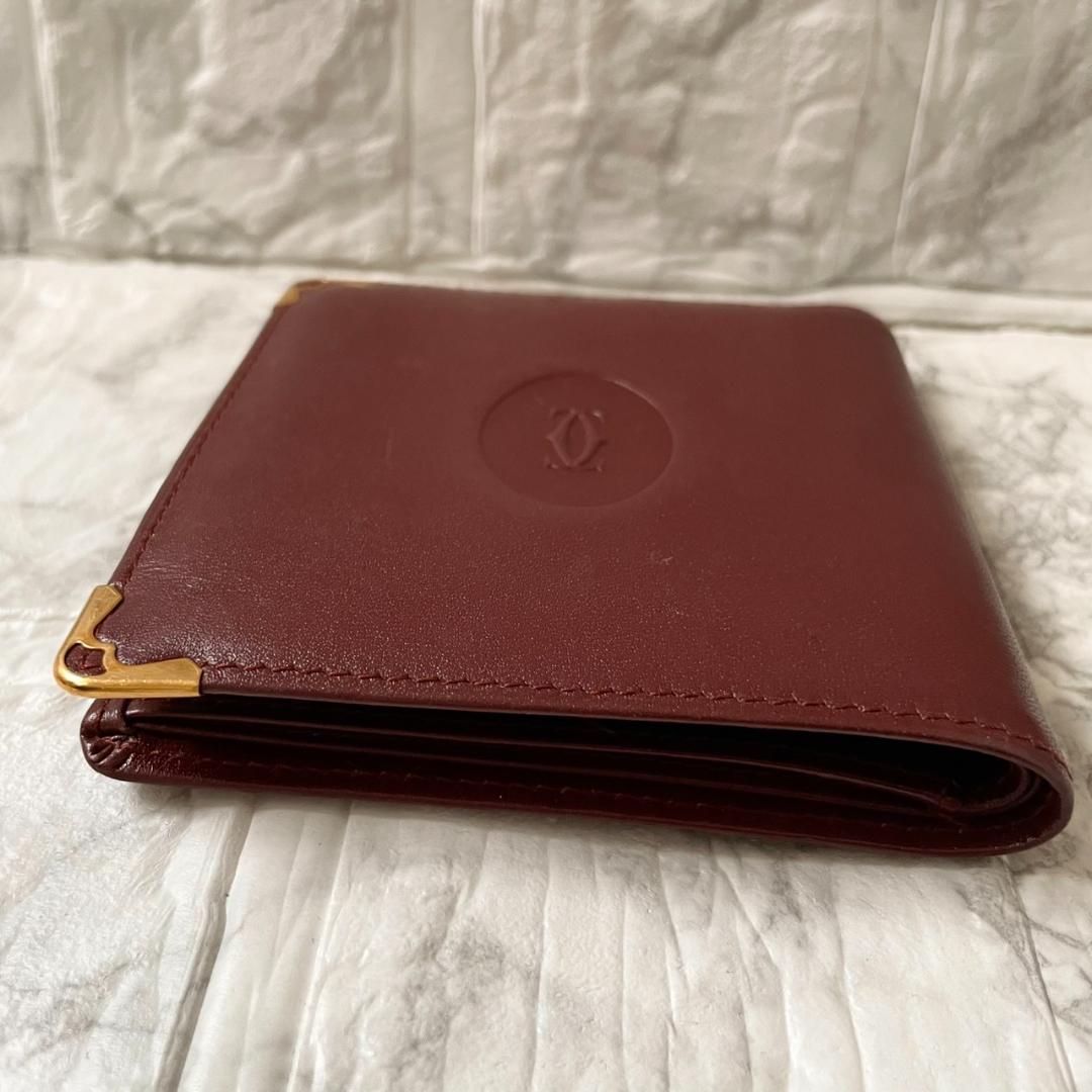 付属品完備✨Cartier カルティエ　折り財布　マストライン