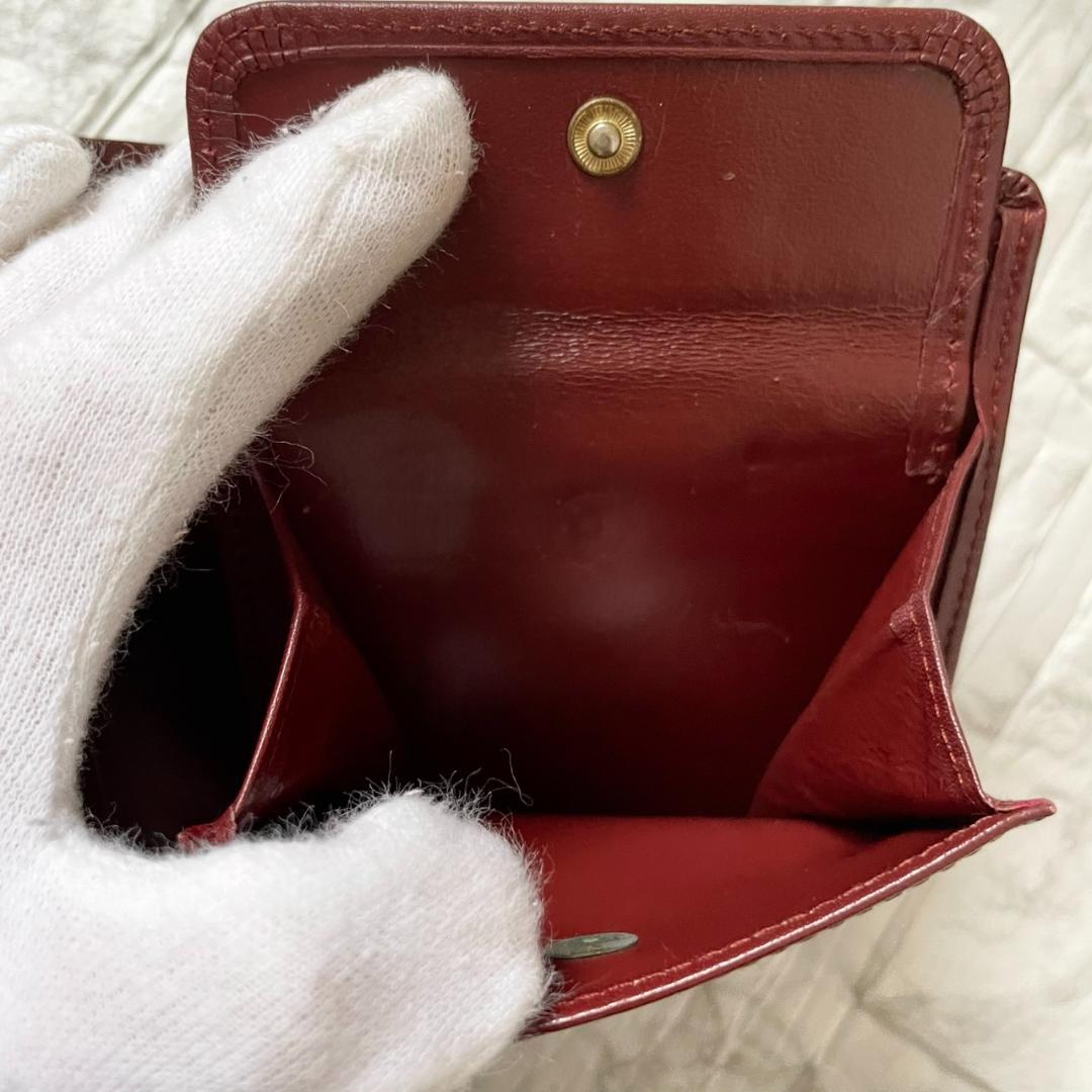 付属品完備✨Cartier カルティエ　折り財布　マストライン
