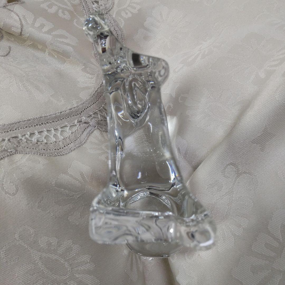 Baccarat クリスタル 犬 置物