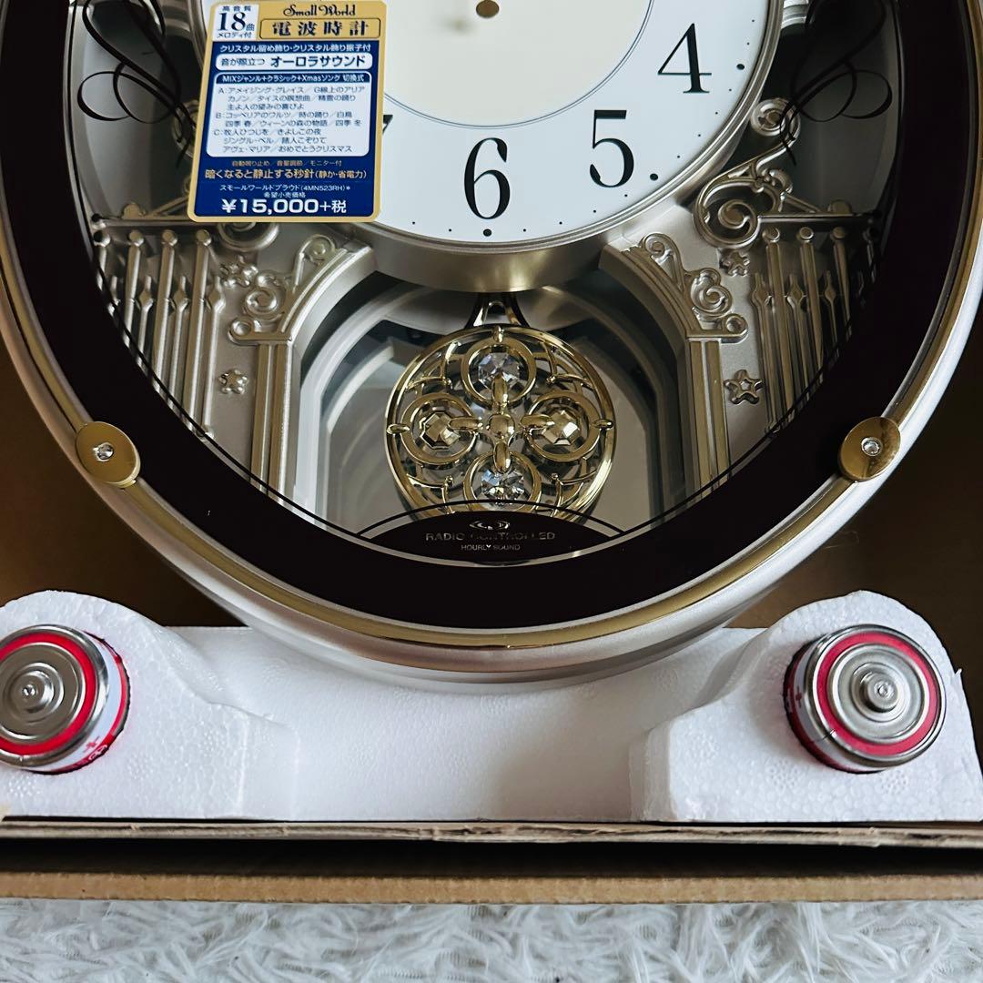 リズム(RHYTHM) 掛け時計 電波時計 からくり時計 4MN523RH06