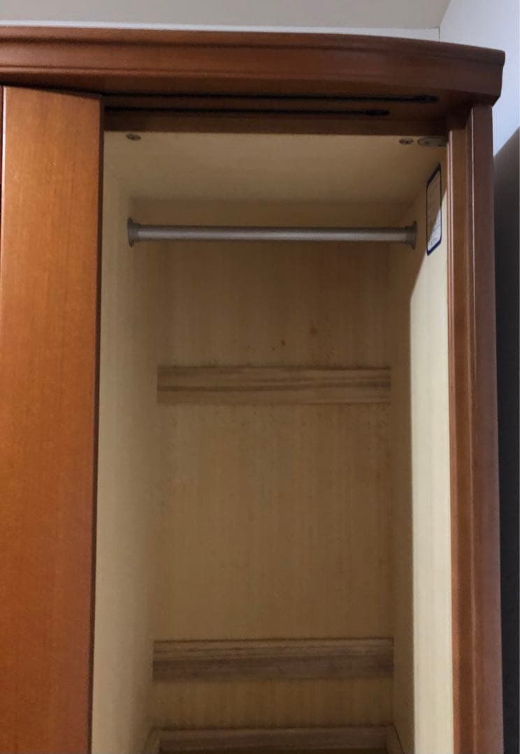 府中家具 洋箪笥 ミラー付き3枚扉