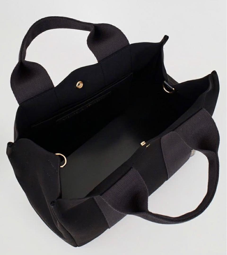 VIOLAd'ORO ブラック ベロア トートバッグ　M