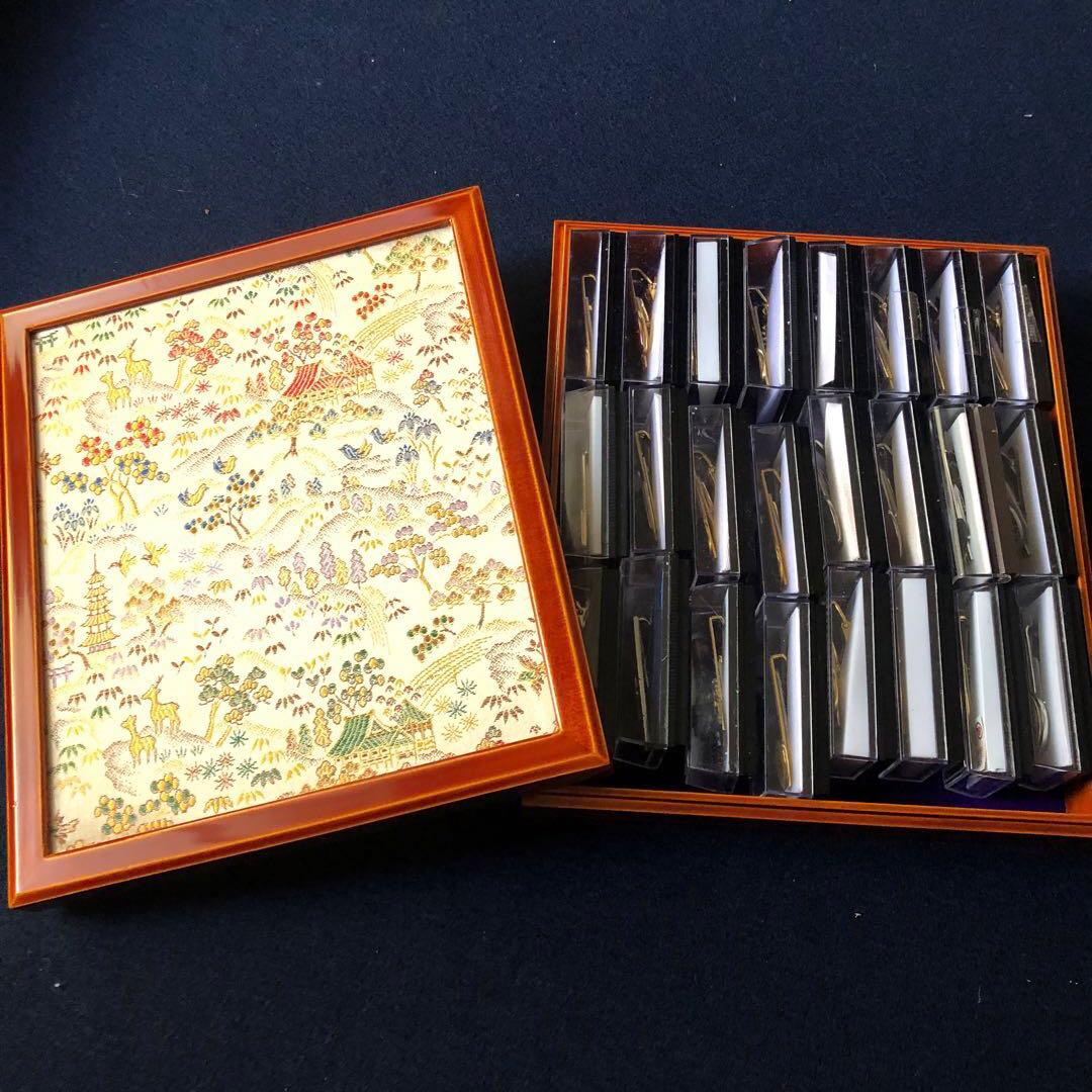 希少ネクタイピン多数　国体　鉄道　駅伝　カフスセット　ケース付き　おまとめセット