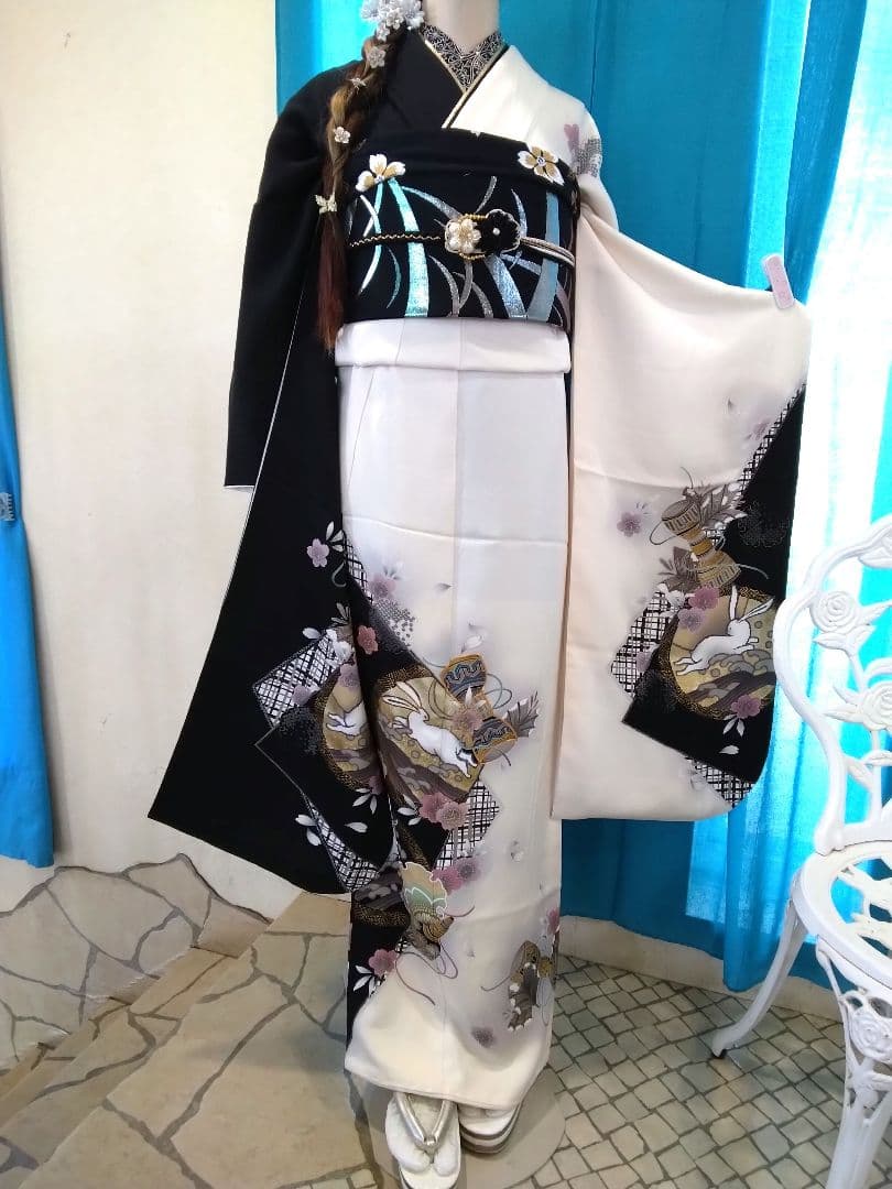 振袖フルセット、正絹振袖、半襟重ね衿、帯揚げ帯締め、西陣袋帯、襦袢、ガード加工