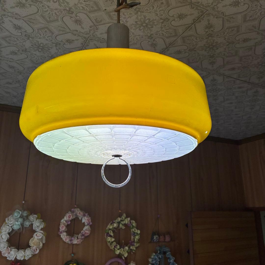 レトロ　ペンダントライト　動作品