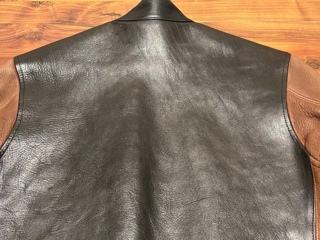 Heller's cafe ヘラーズカフェ モーターサイクルジャケット　38