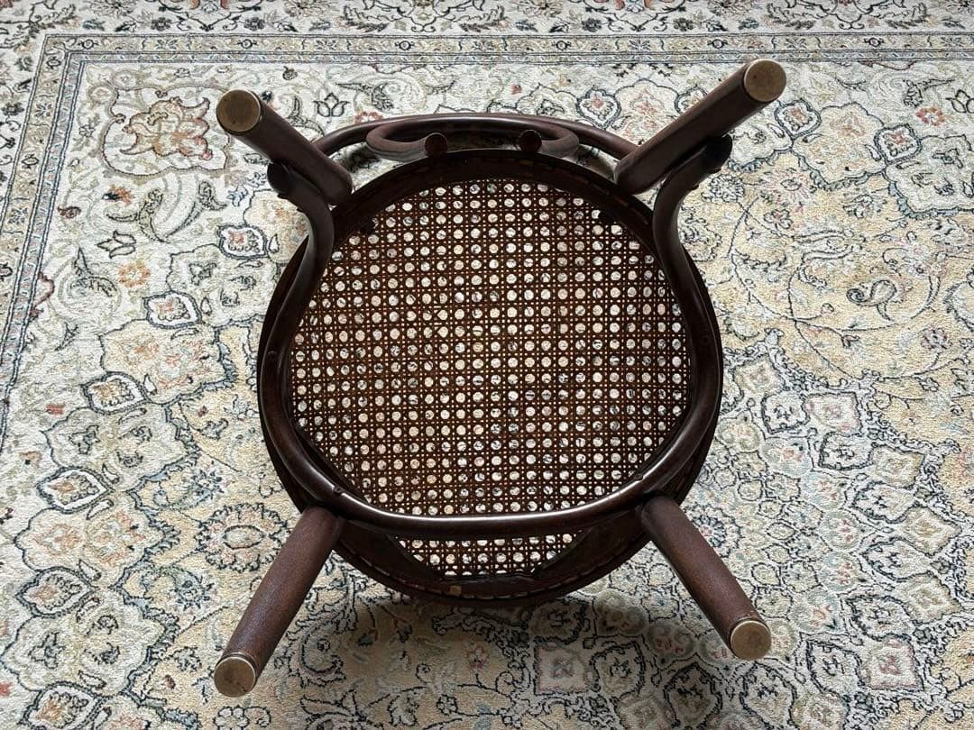 maruni　ウッドチェア　ラタン　椅子　カフェチェア　クラシック　IG