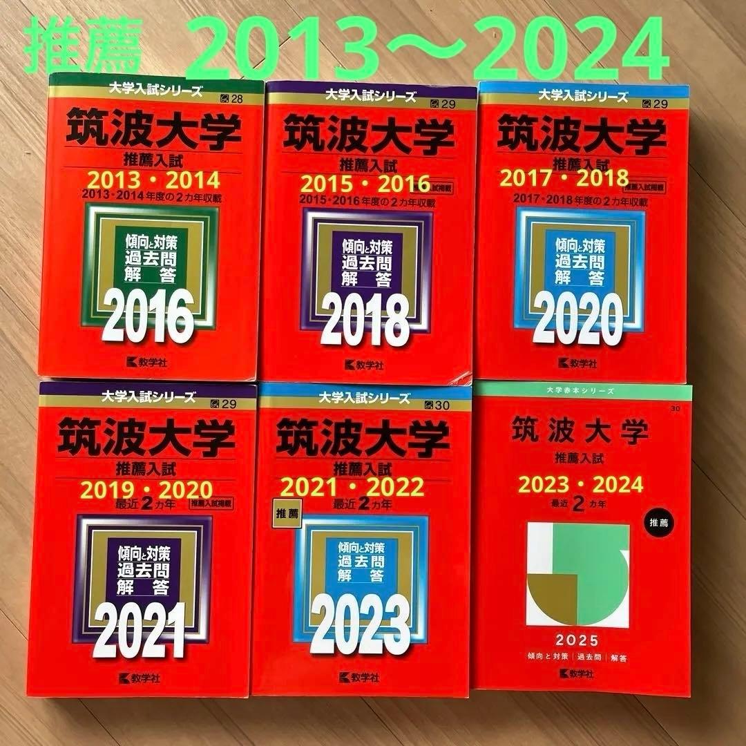 筑波大学(推薦入試) 2013〜2024