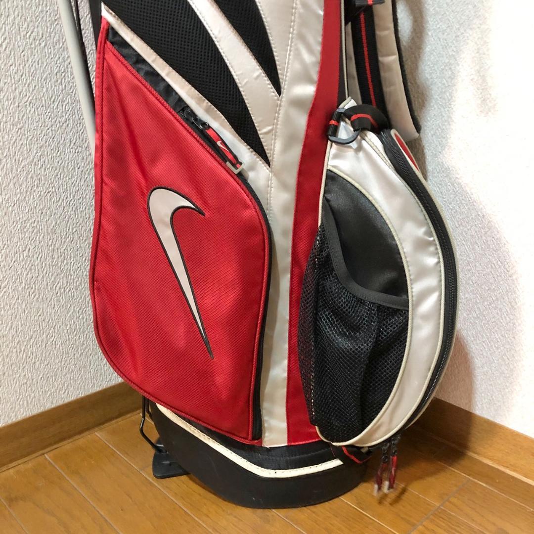 【希少】 NIKE ナイキ ゴルフ キャディバッグ スタンド型 6分割 レッド
