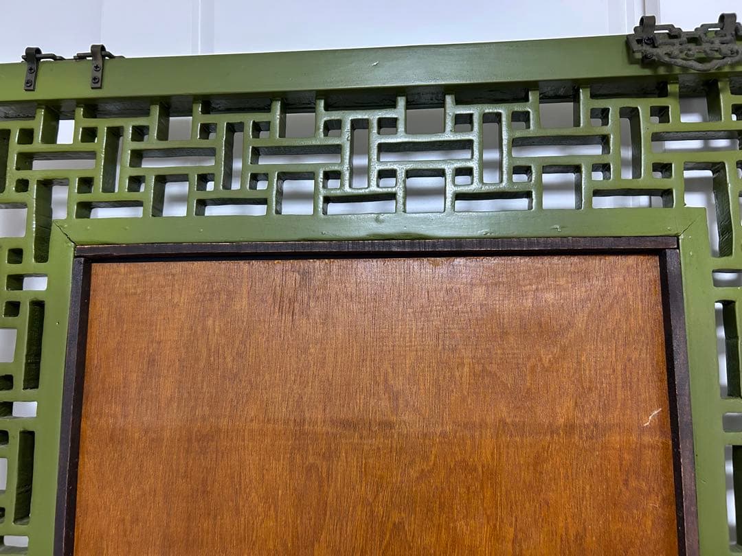 中国アンティーク　ビンテージ　姿見　 大型スタンドミラー　壁掛けミラー