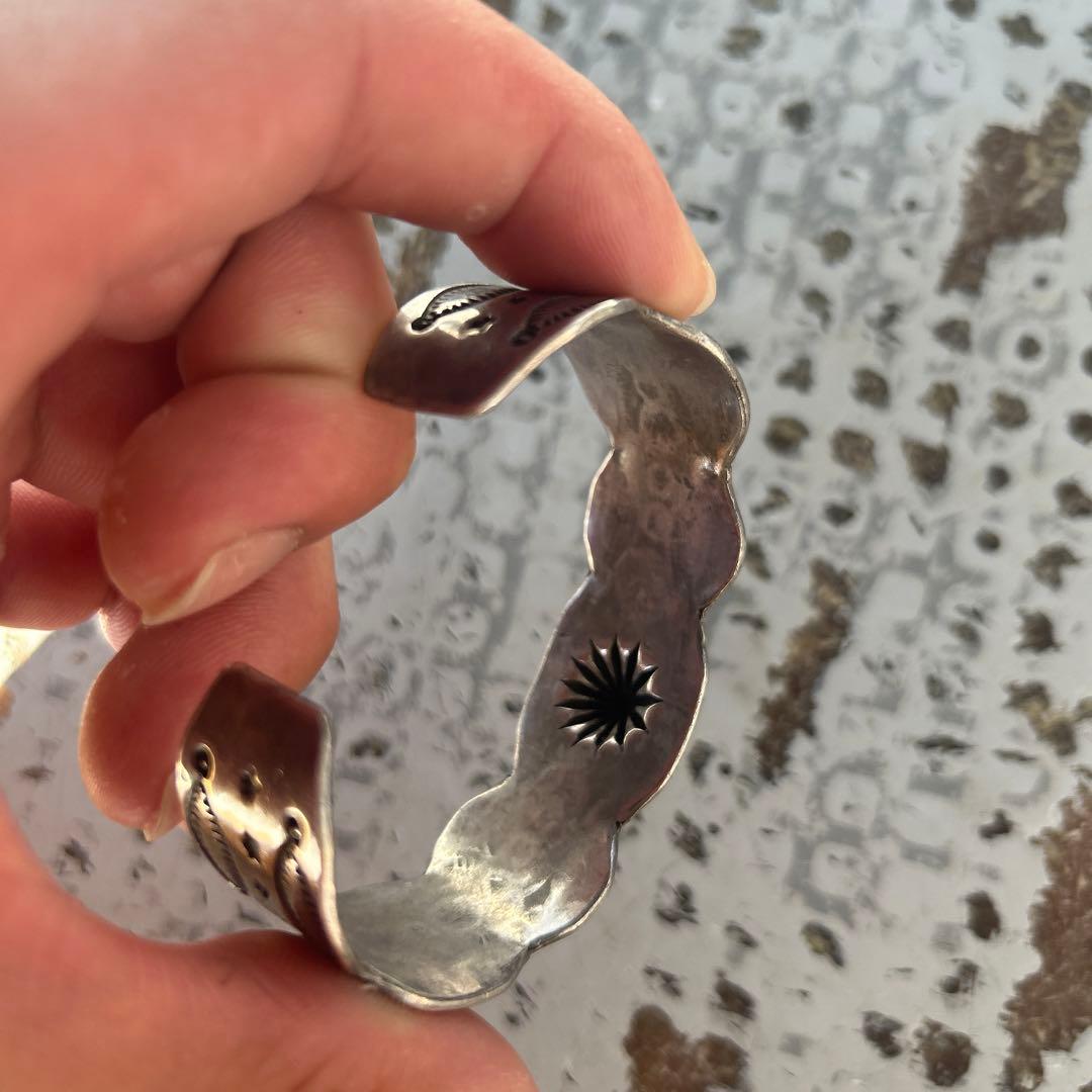 ナバホ族　バングル　シルバー925 刻印