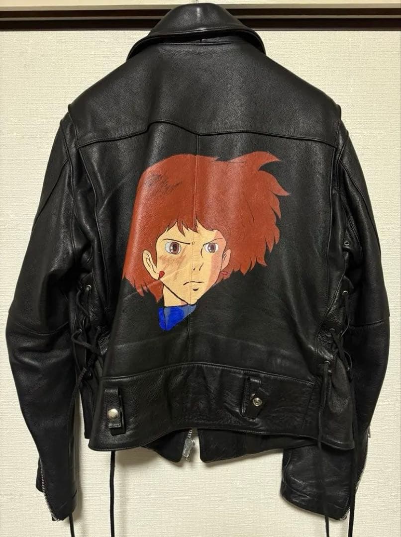 ペイント ライダースジャケット