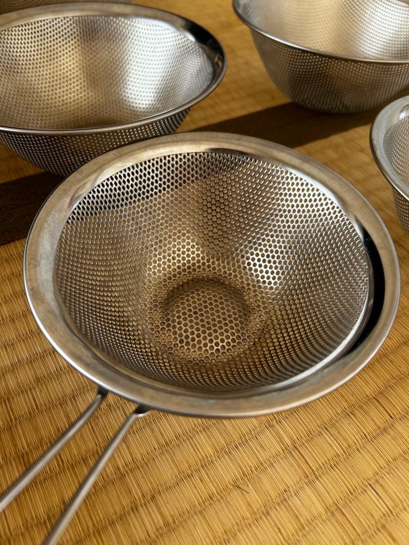 柳宗理　ステンレスボウル　ザル　セット