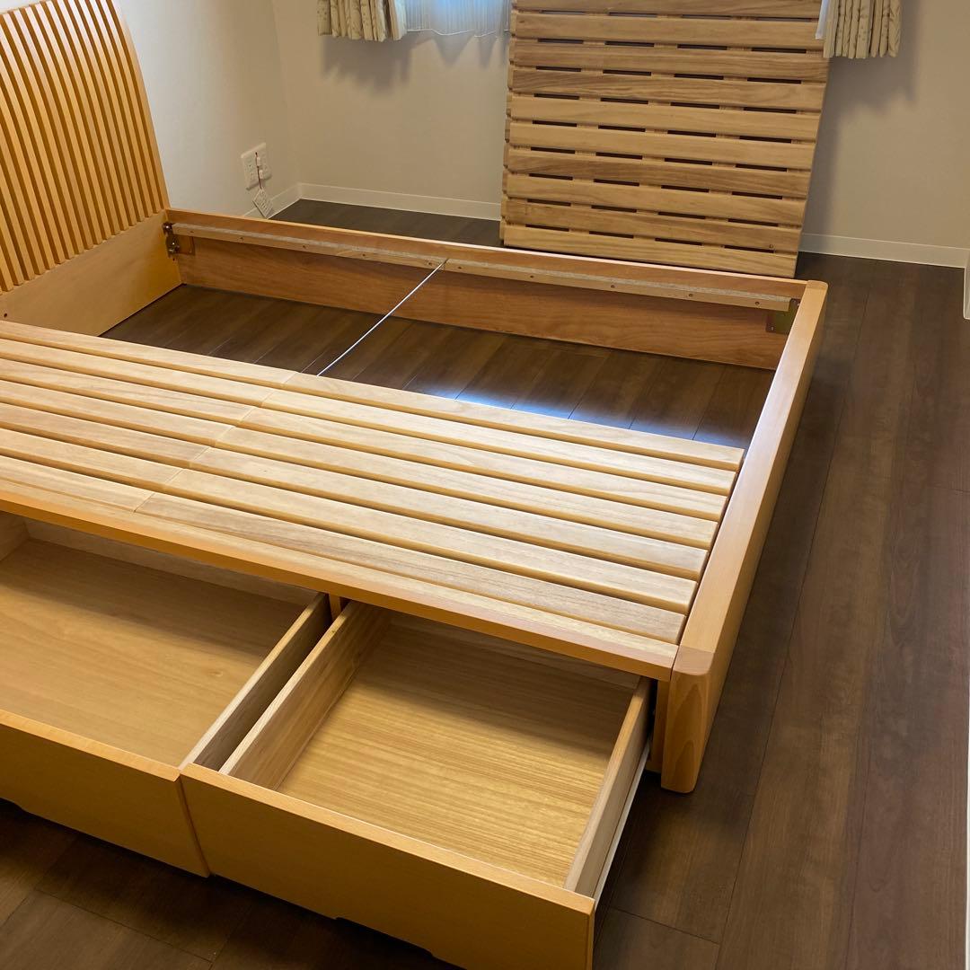 新品未使用　IDC大塚家具　ベッド　ダブルサイズ