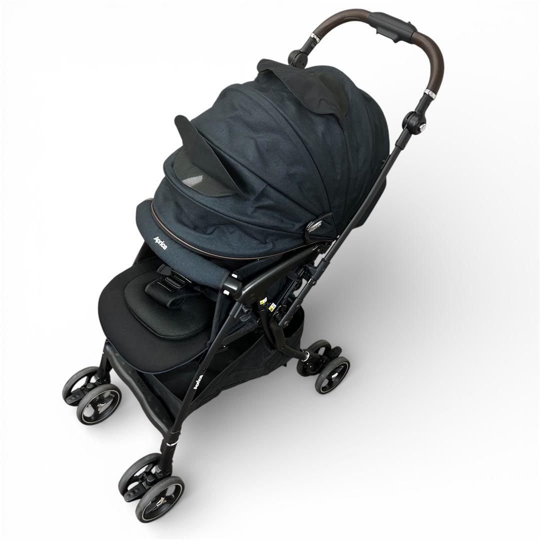 【美品】Apricaアップリカ ラクーナクッションフリープラス AB ブラック